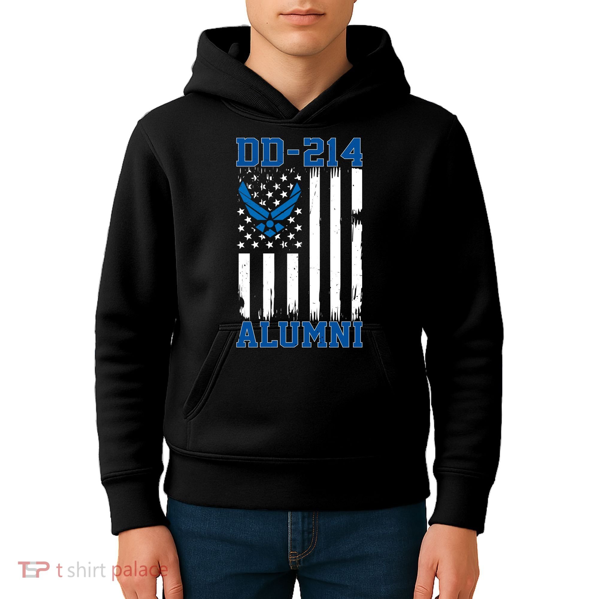 USAF DD214 Alumni Veteran US Air_Force Wing Kids Hoodie