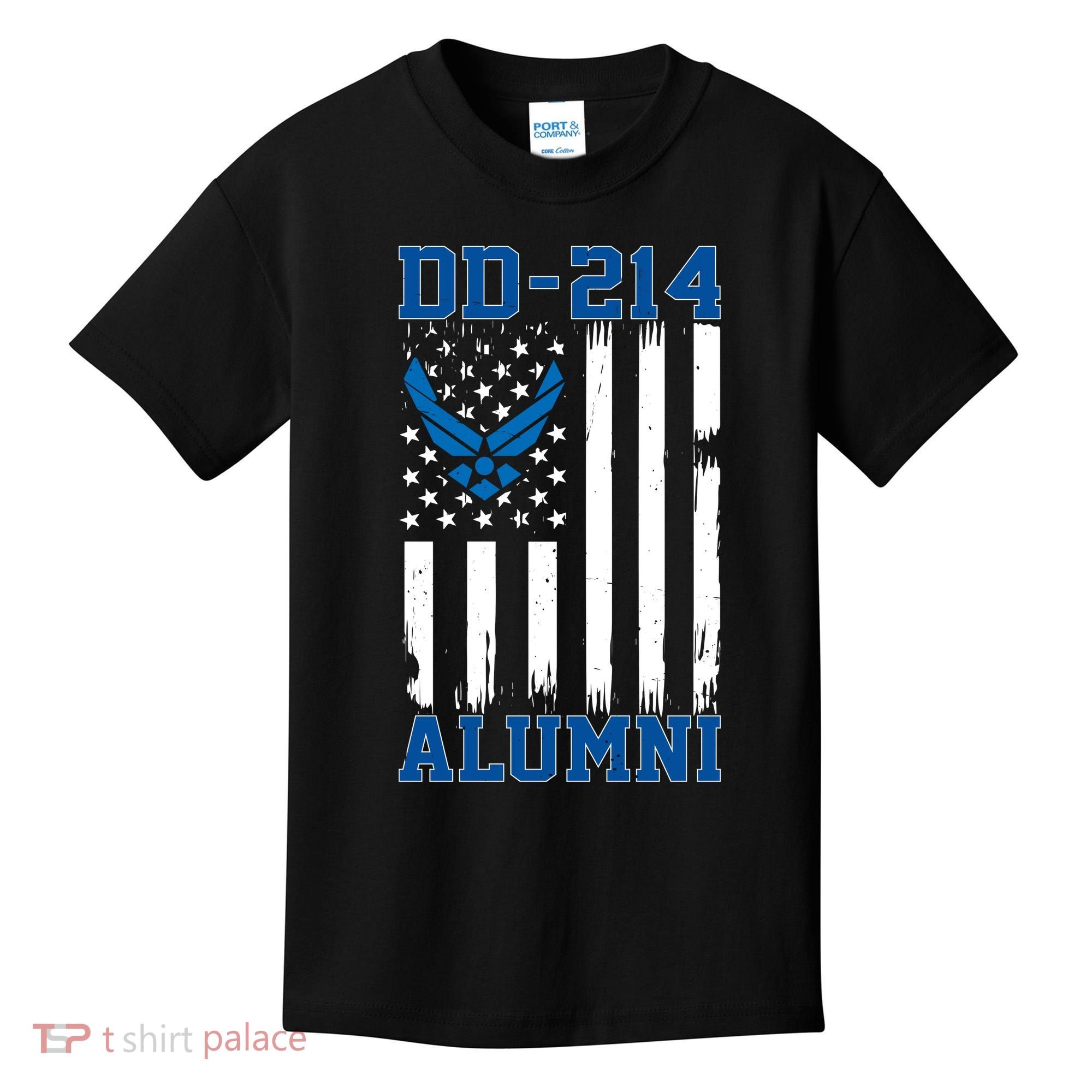 USAF DD214 Alumni Veteran US Air_Force Wing Kids T-Shirt