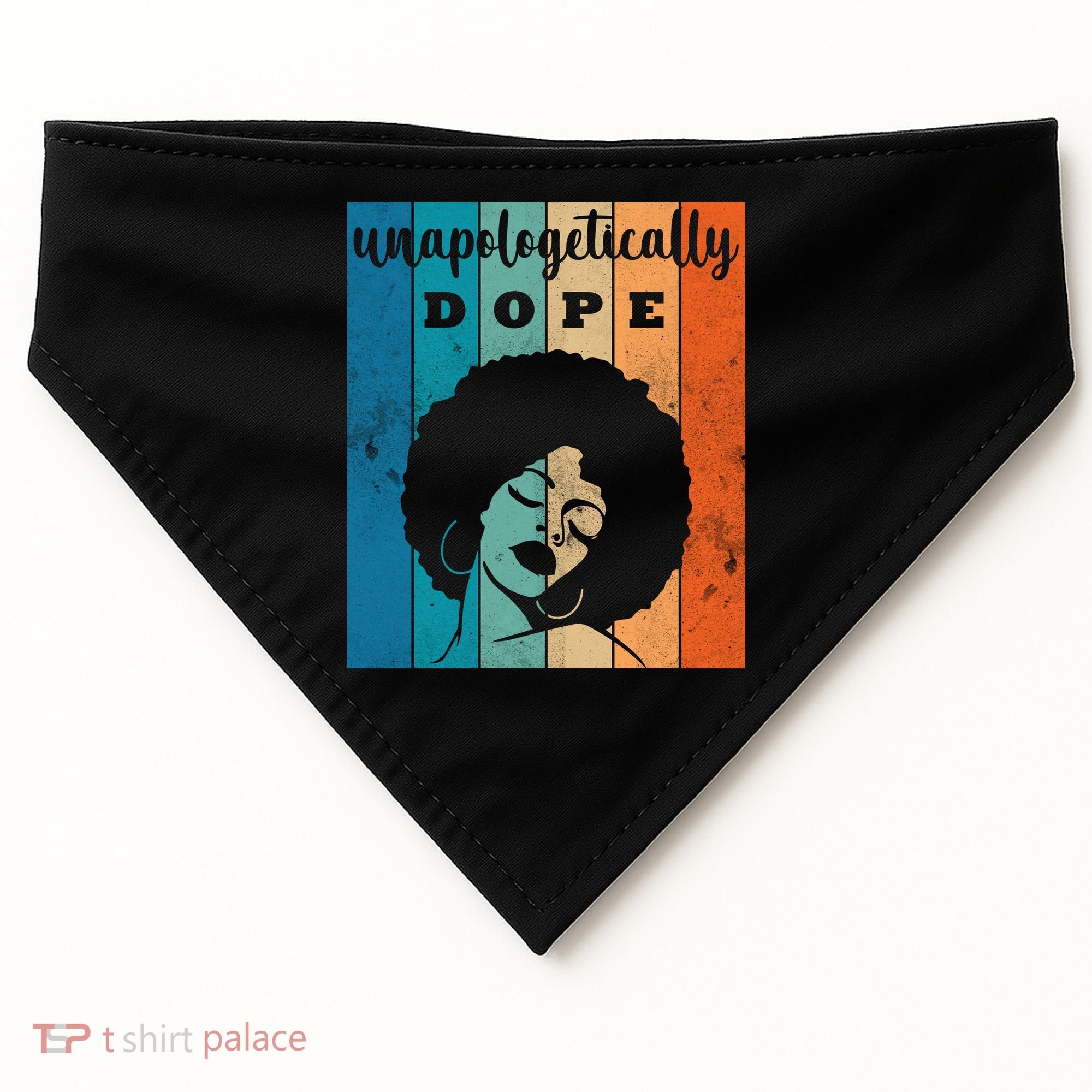 Unapologetically Dope Black Female USA-Made Doggie Bandana