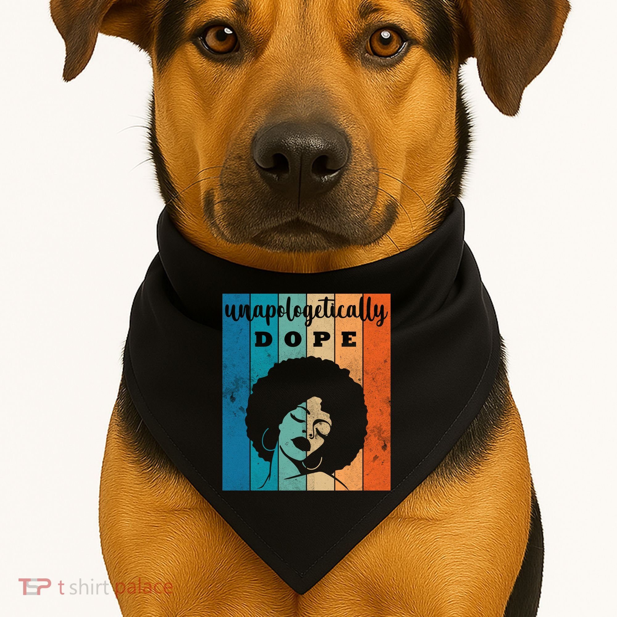 Unapologetically Dope Black Female USA-Made Doggie Bandana