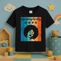 Unapologetically Dope Black Female Toddler T-Shirt thumb 3