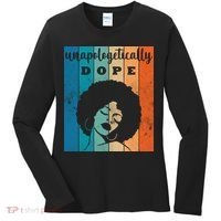 Unapologetically Dope Black Female Women's Long Sleeve Shirt thumb 0