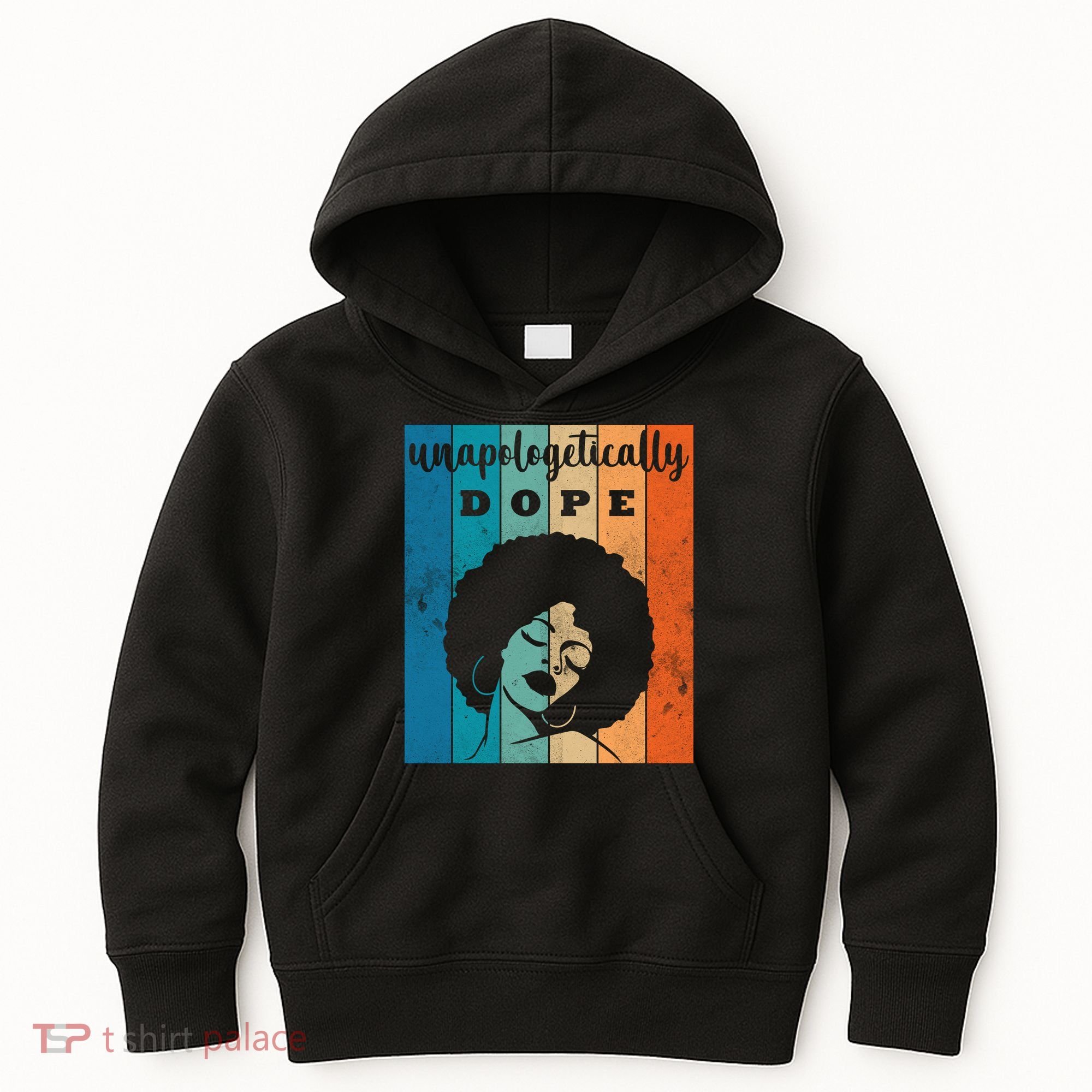 Unapologetically Dope Black Female Kids Hoodie