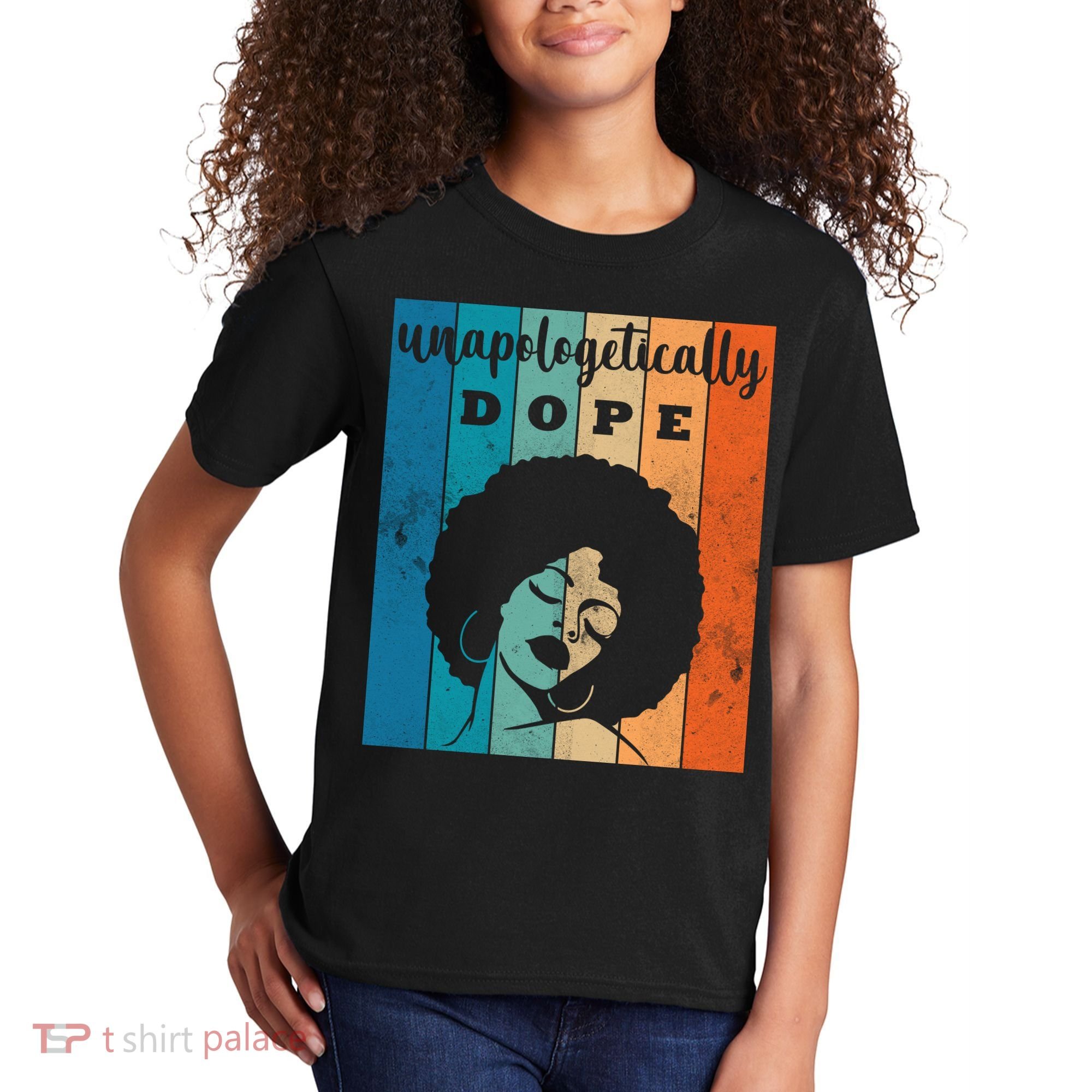 Unapologetically Dope Black Female Kids T-Shirt