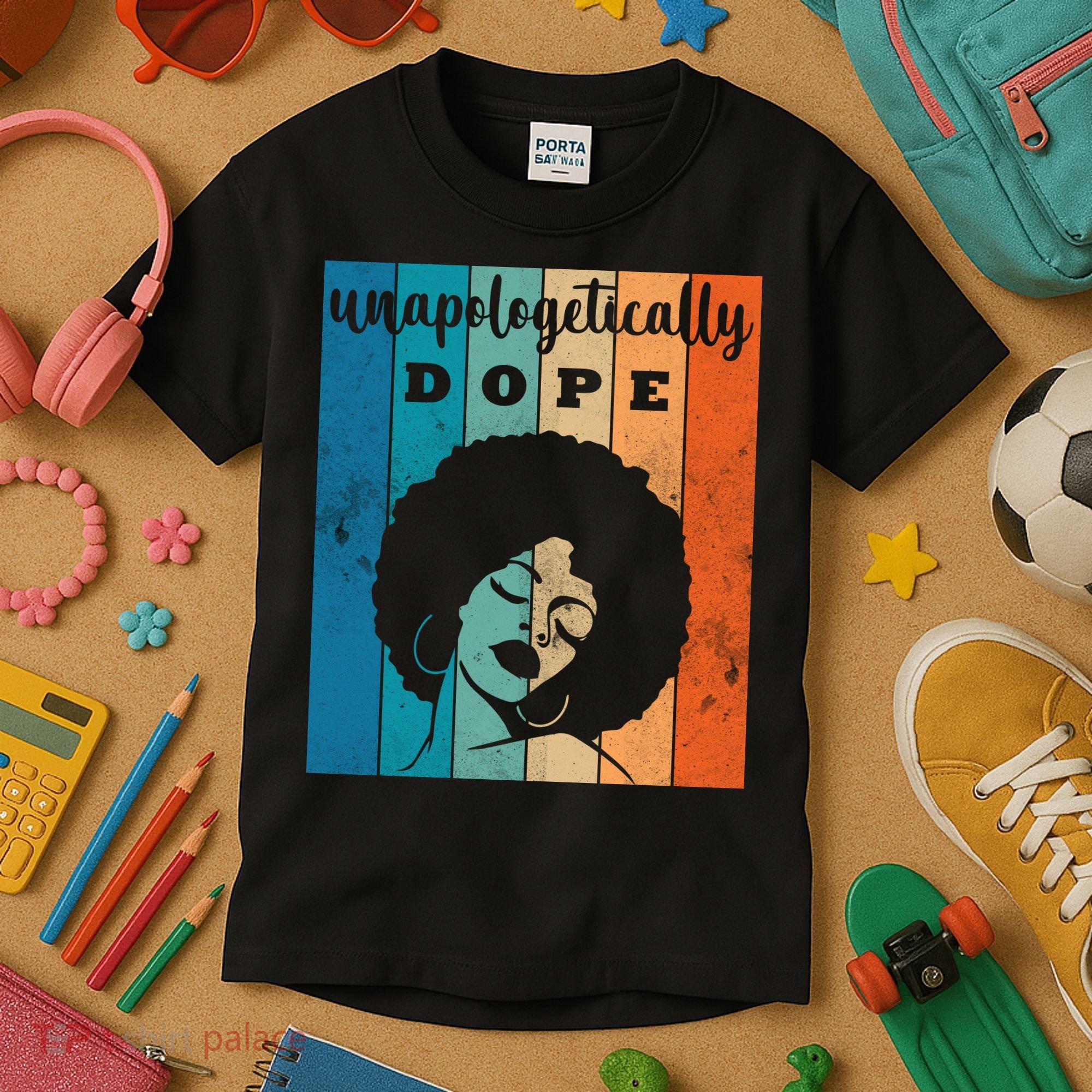 Unapologetically Dope Black Female Kids T-Shirt