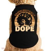 Unapologetically Dope Black History Month African American Gift Doggie Tank thumb 0