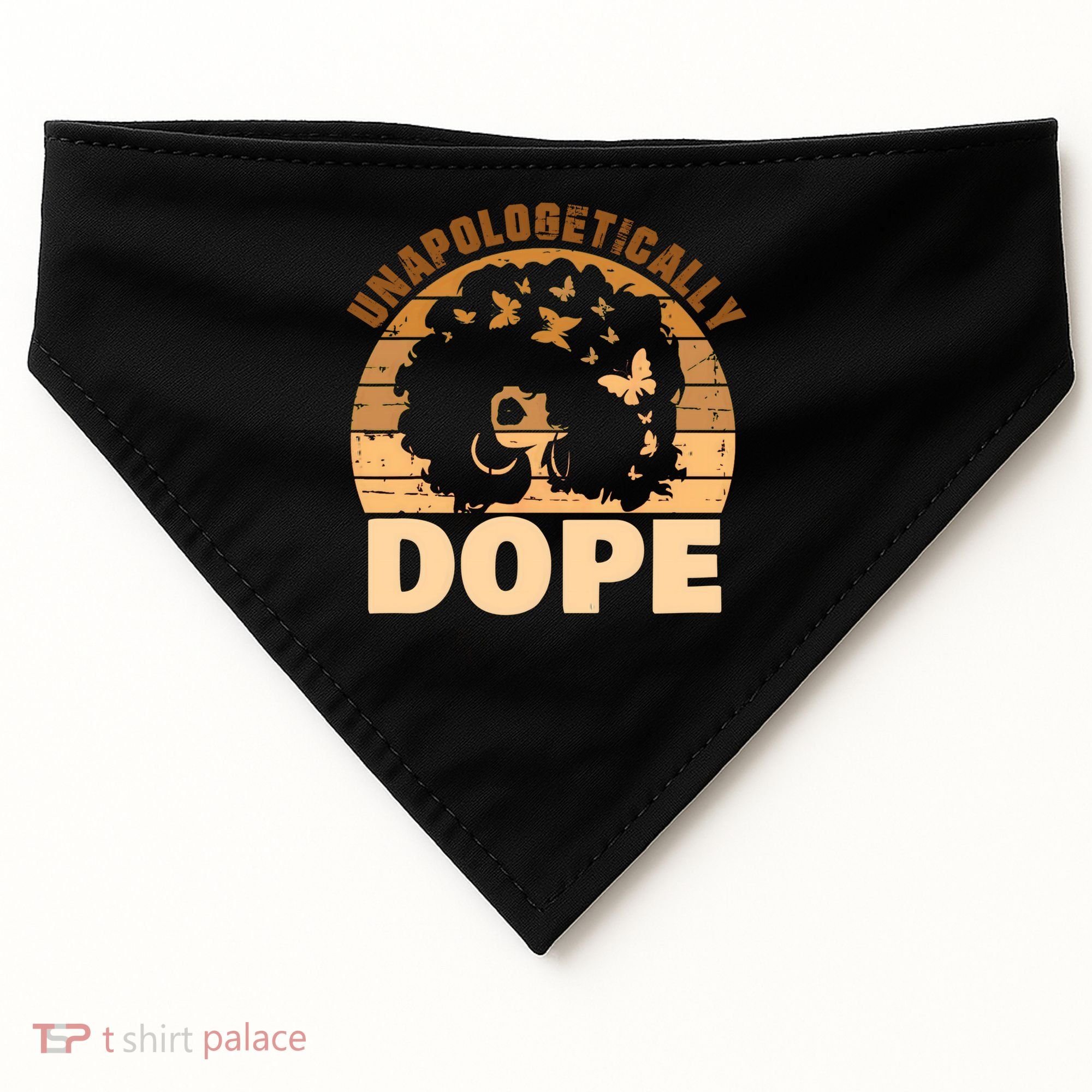 Unapologetically Dope Black History Month African American Gift USA-Made Doggie Bandana