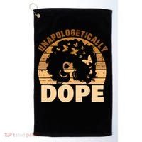 Unapologetically Dope Black History Month African American Gift Golf Towel thumb 0