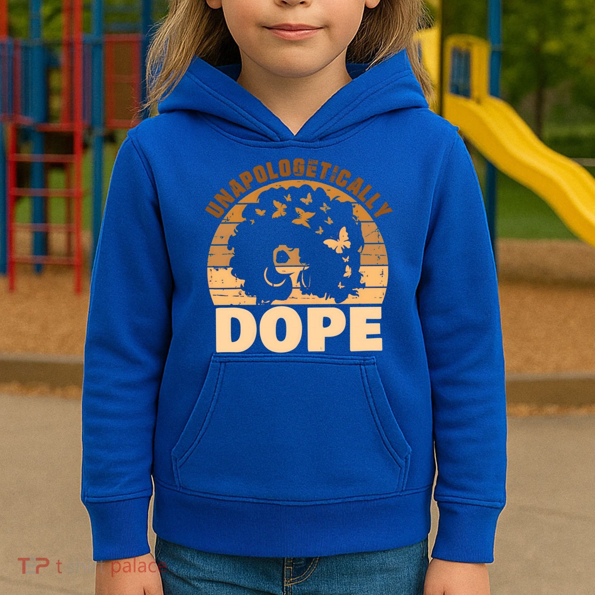 Unapologetically Dope Black History Month African American Gift Kids Hoodie