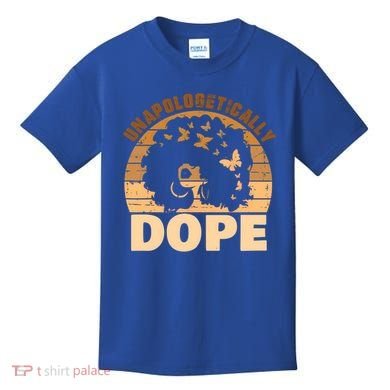 Unapologetically Dope Black History Month African American Gift Kids T-Shirt