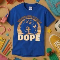 Unapologetically Dope Black History Month African American Gift Kids T-Shirt thumb 3