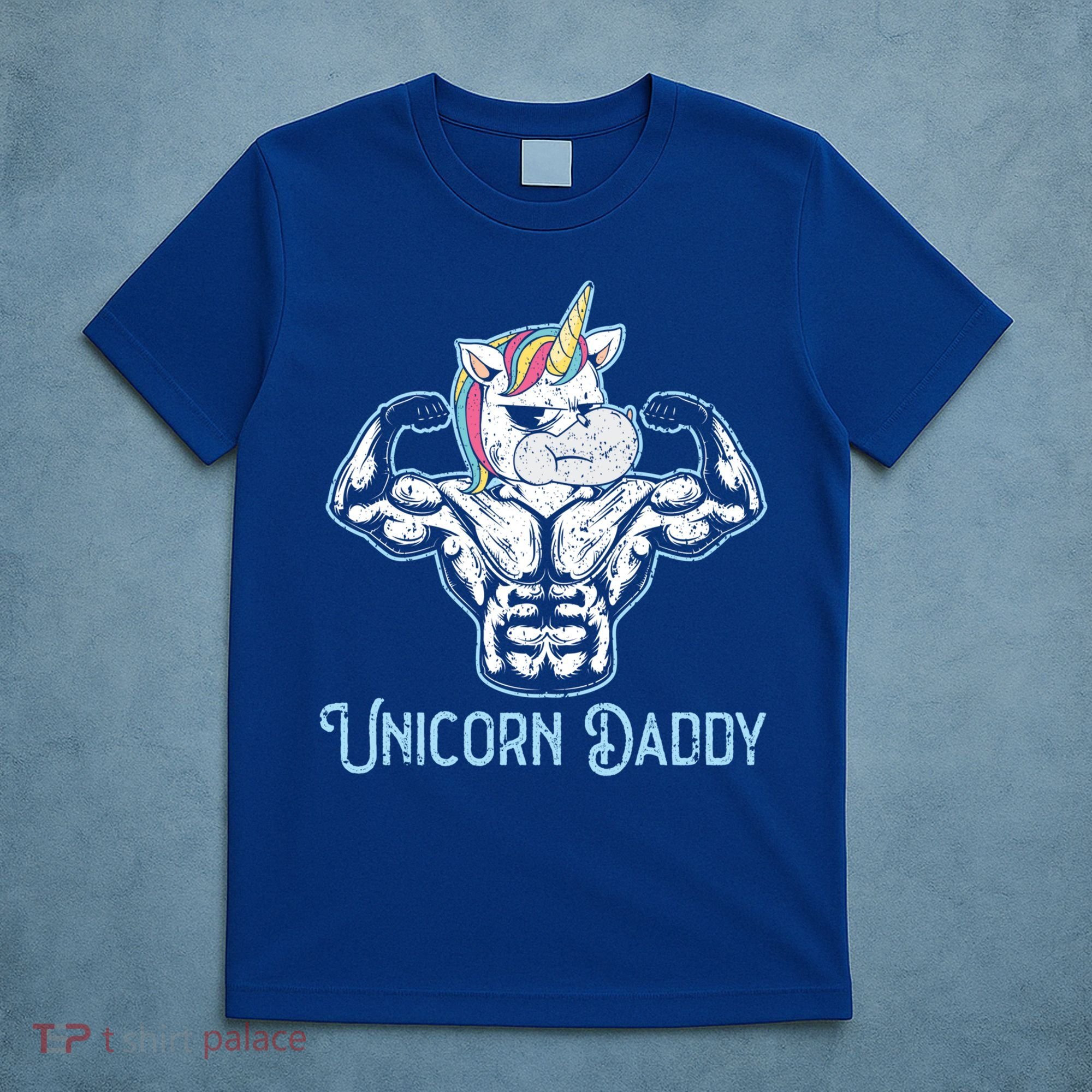Unicorn Daddy Best Dad Ever Papa Fatherhood Fathers Day Gift T-Shirt