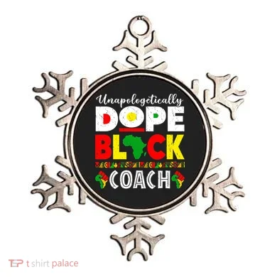 Unapologetically Dope Black Coach African Juneteenth Ornament