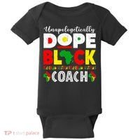 Unapologetically Dope Black Coach African Juneteenth Baby Bodysuit thumb 0