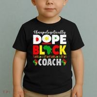 Unapologetically Dope Black Coach African Juneteenth Toddler T-Shirt thumb 2