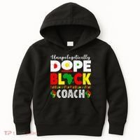 Unapologetically Dope Black Coach African Juneteenth Kids Hoodie thumb 0