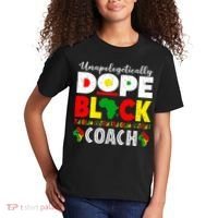 Unapologetically Dope Black Coach African Juneteenth Kids T-Shirt thumb 2