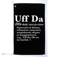 Uff Da Definition Golf Towel thumb 0