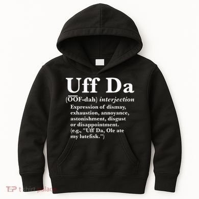 Uff Da Definition Kids Hoodie