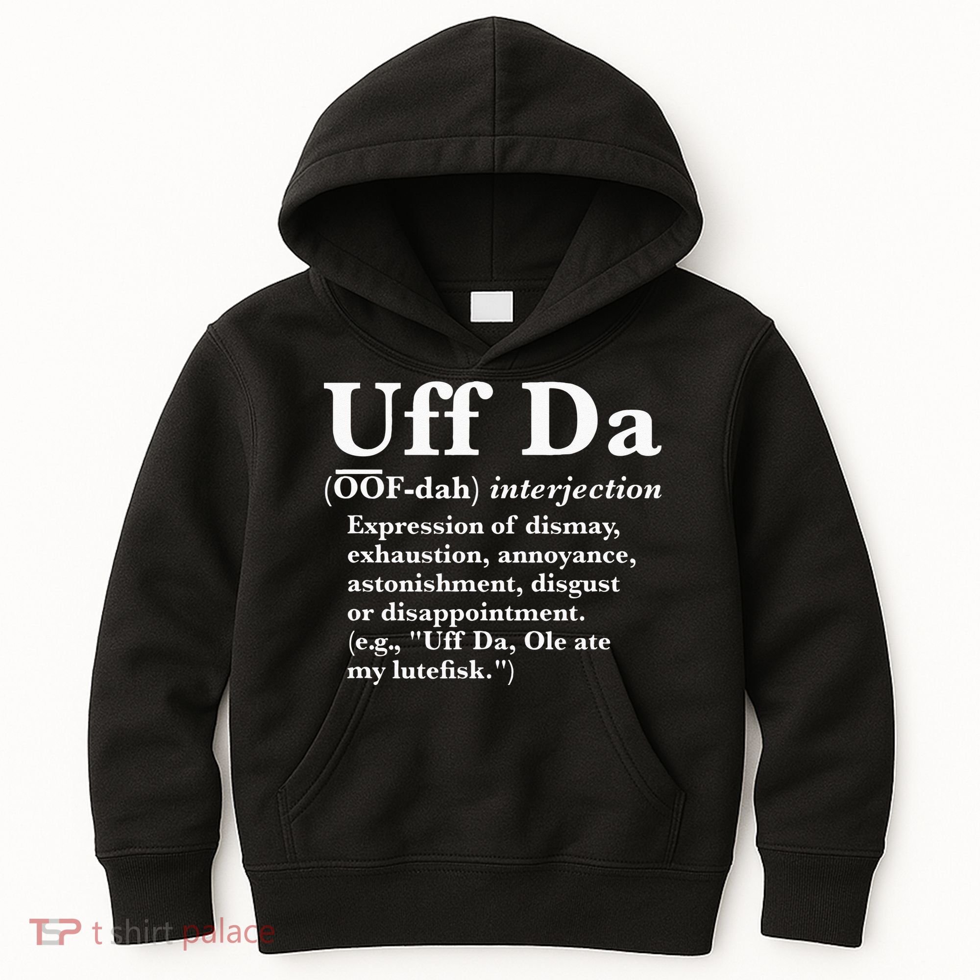 Uff Da Definition Kids Hoodie