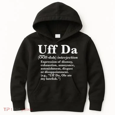 Uff Da Definition Kids Hoodie