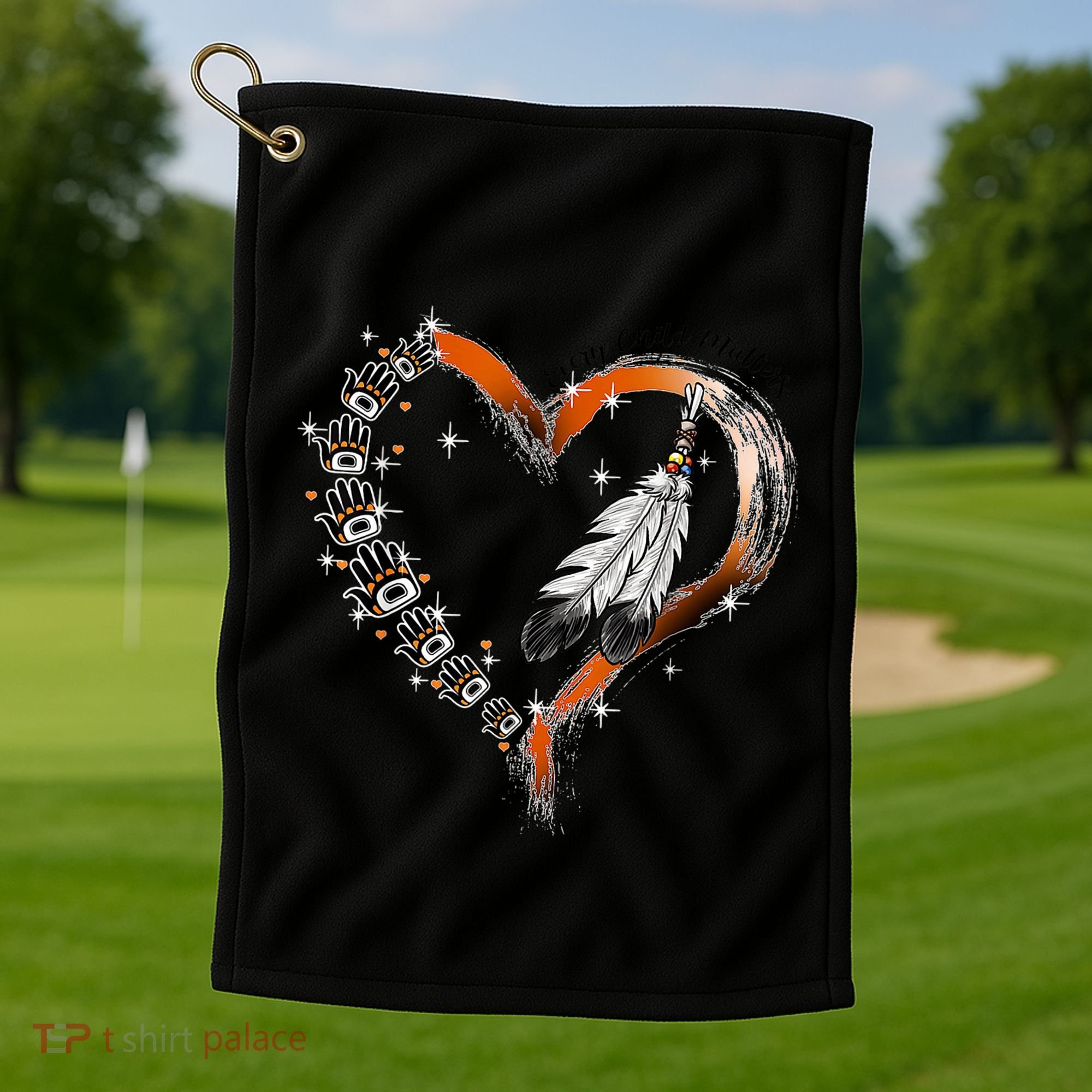 Unity Day Daisy We Wear Orange For Unity Day Golf Towel