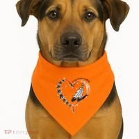 Unity Day Daisy We Wear Orange For Unity Day USA-Made Doggie Bandana thumb 1