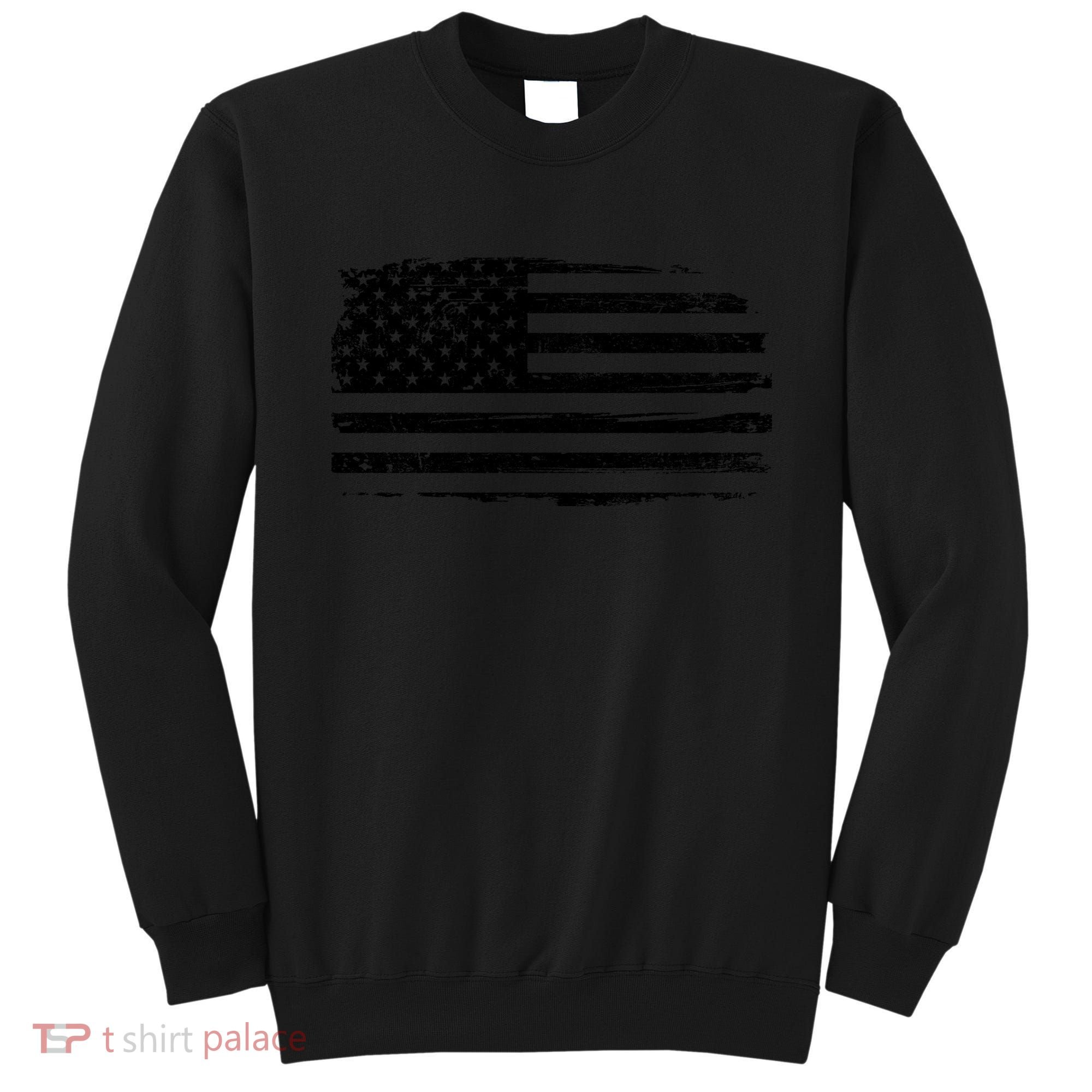 USA Distressed Flag Grunge Patriotic American Merica Pride Sweatshirt