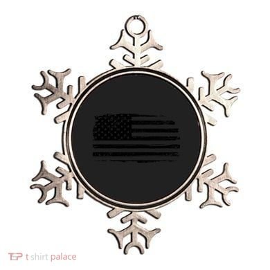 USA Distressed Flag Grunge Patriotic American Merica Pride Ornament