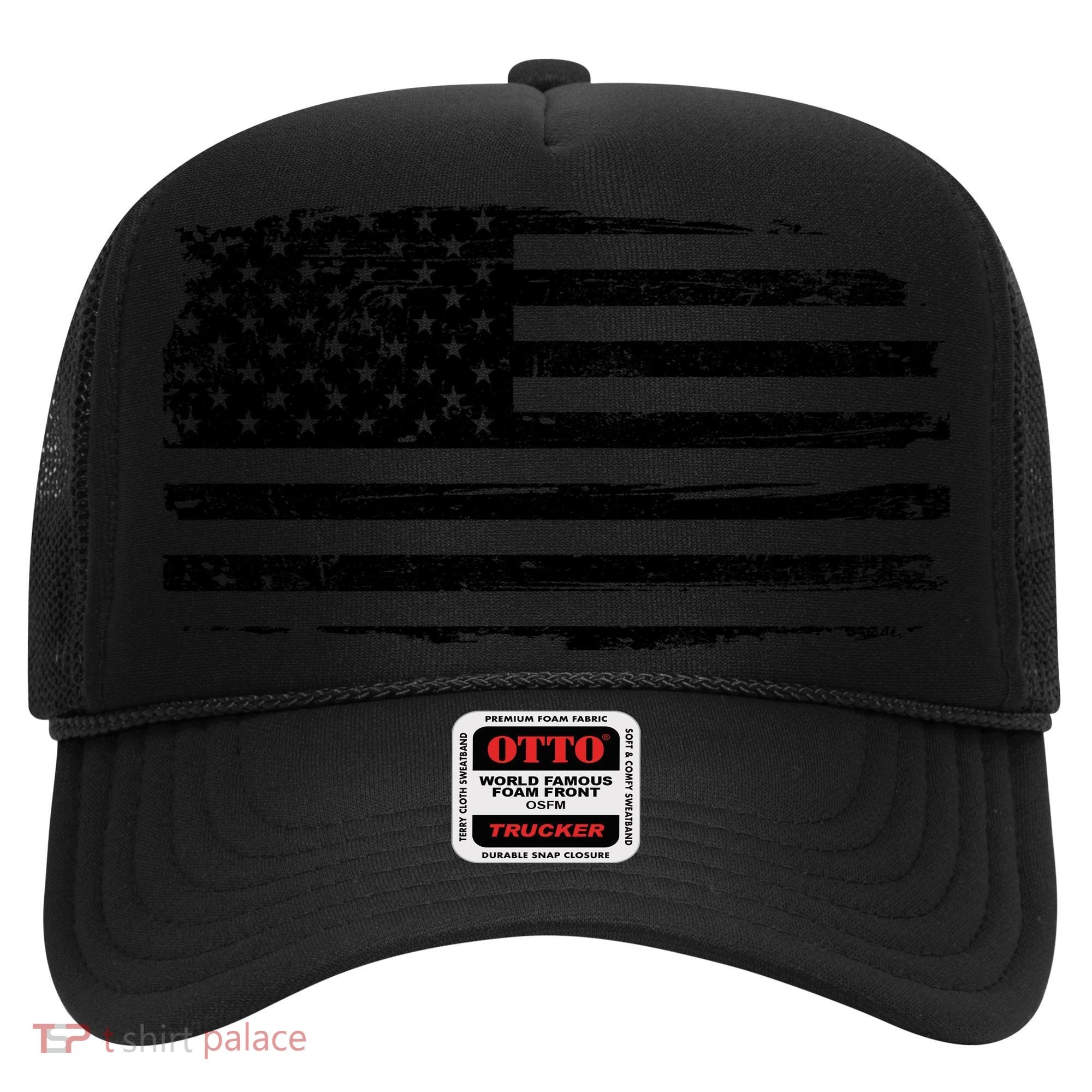 USA Distressed Flag Grunge Patriotic American Merica Pride Hat