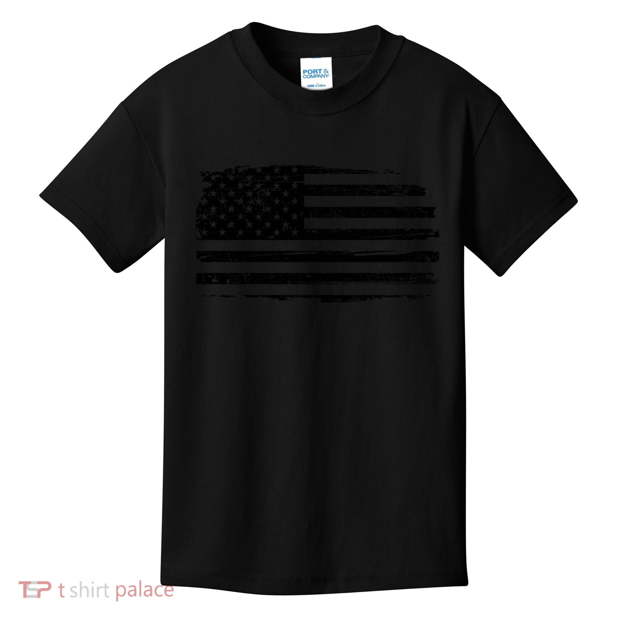 USA Distressed Flag Grunge Patriotic American Merica Pride Kids T-Shirt