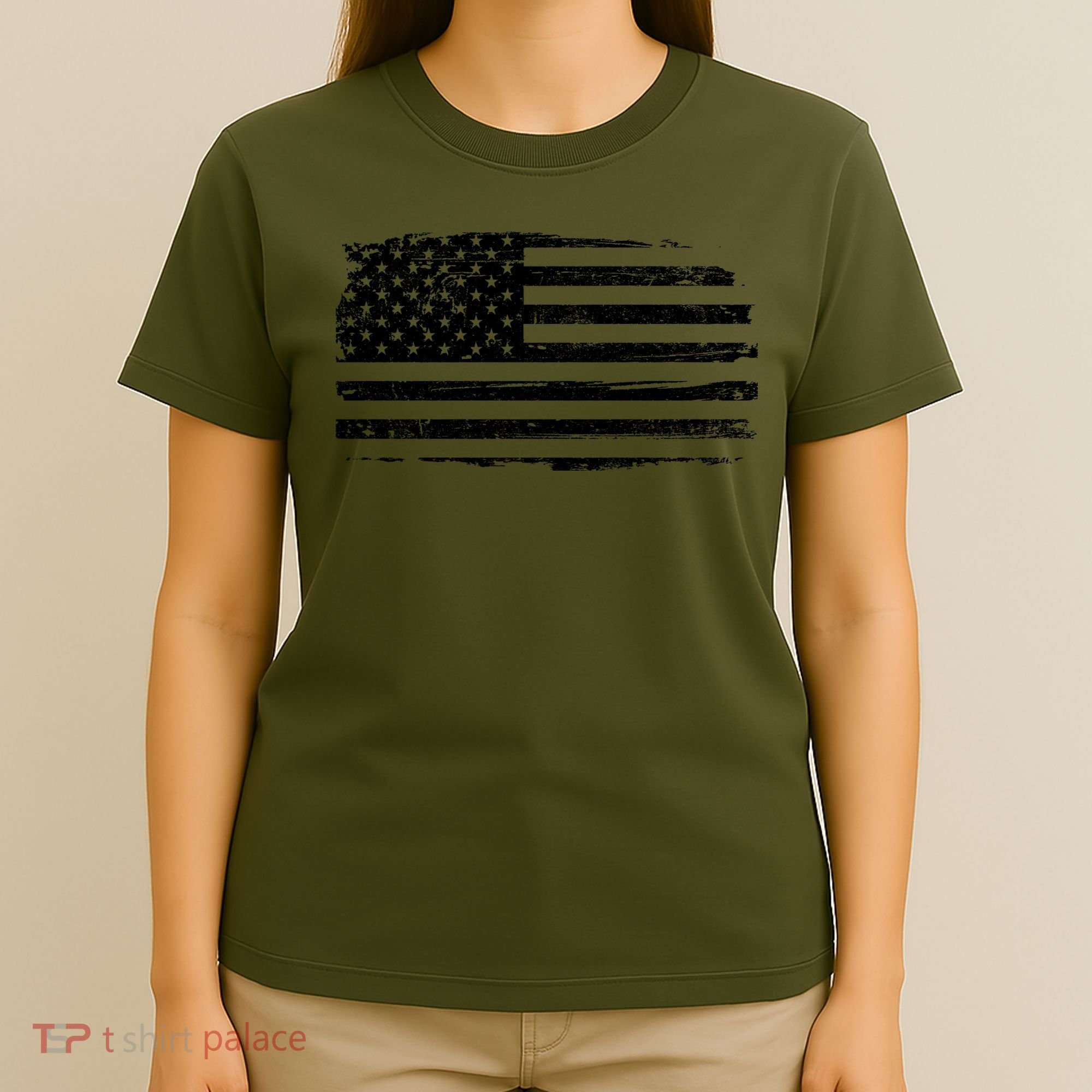 USA Distressed Flag Grunge Patriotic American Merica Pride T-Shirt