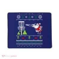 Ugly Disc Golf Santa Christmas Sweater Funny Xmas Frolf Mousepad thumb 0