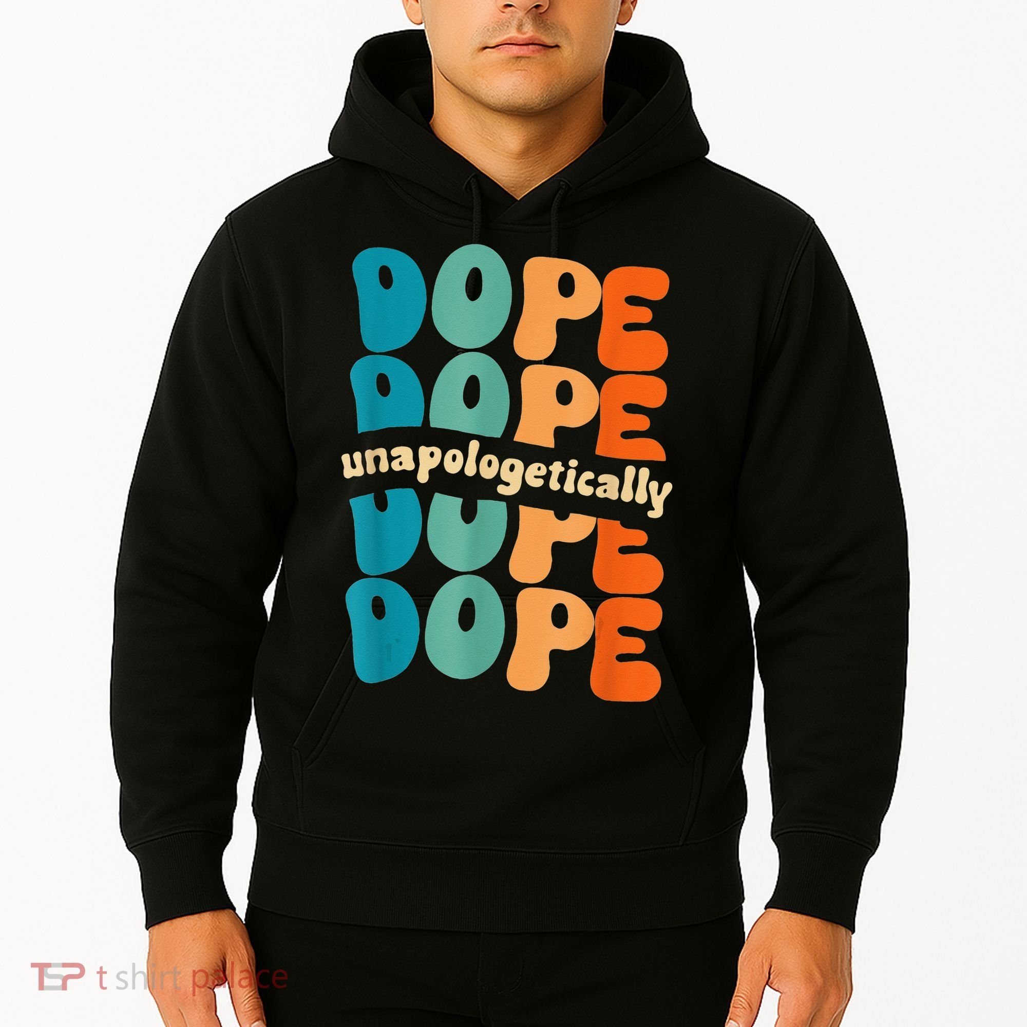Unapologetically Dope Groovy Retro Black History Month Hoodie