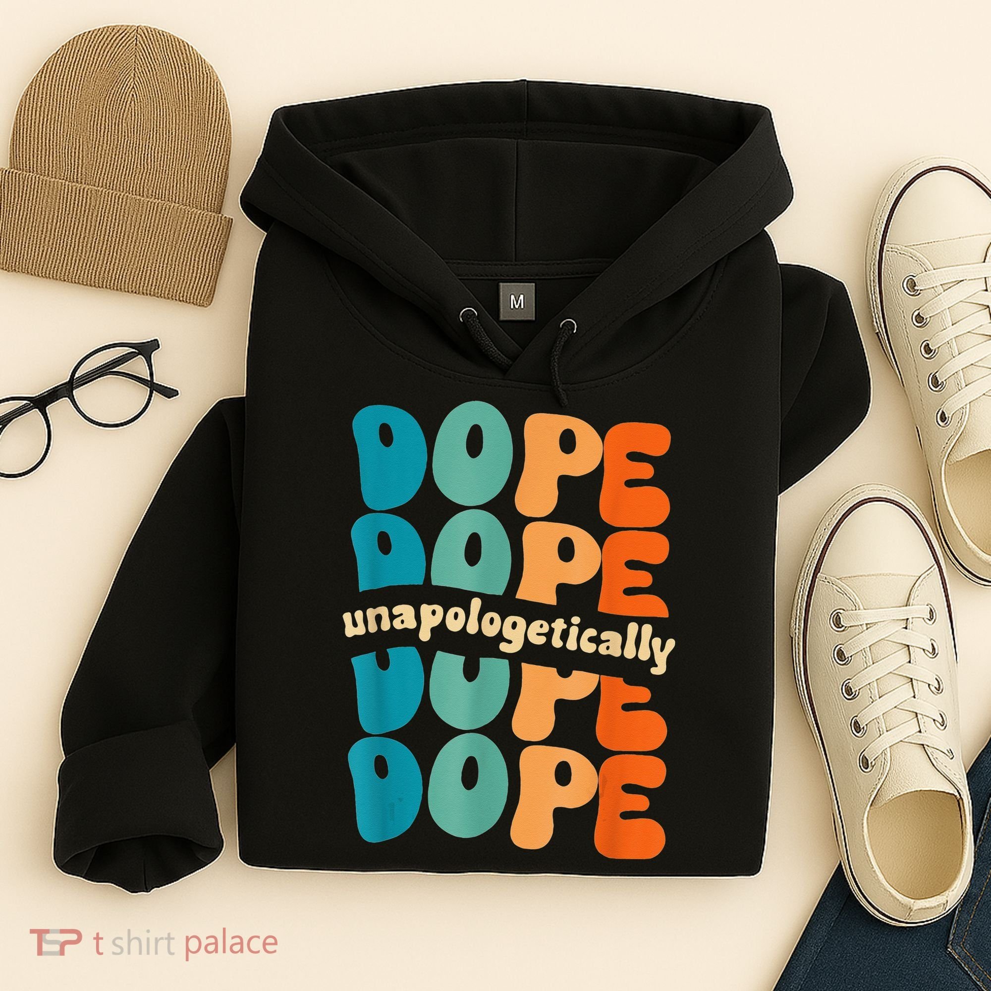 Unapologetically Dope Groovy Retro Black History Month Hoodie