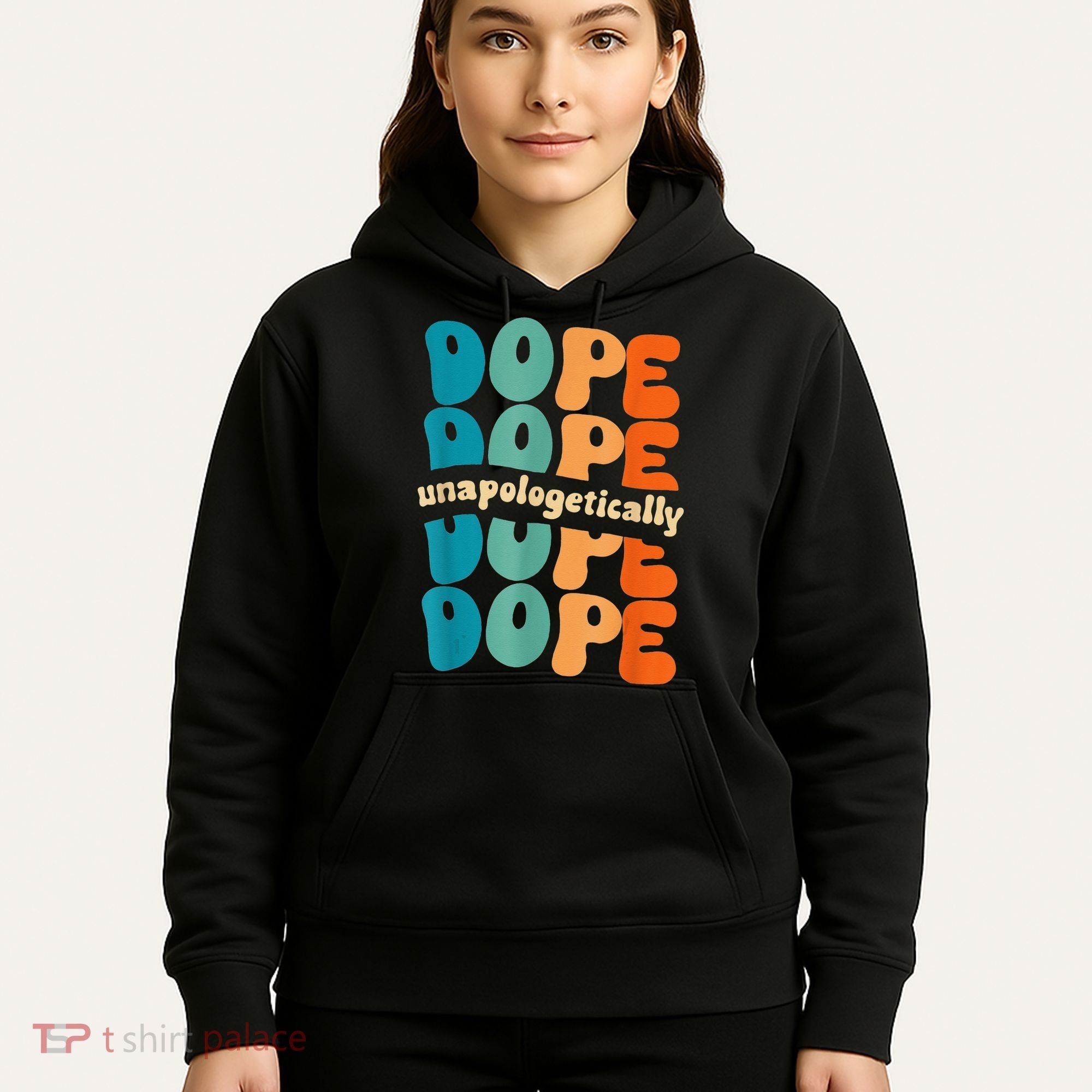 Unapologetically Dope Groovy Retro Black History Month Hoodie