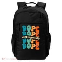 Unapologetically Dope Groovy Retro Black History Month Backpack thumb 0