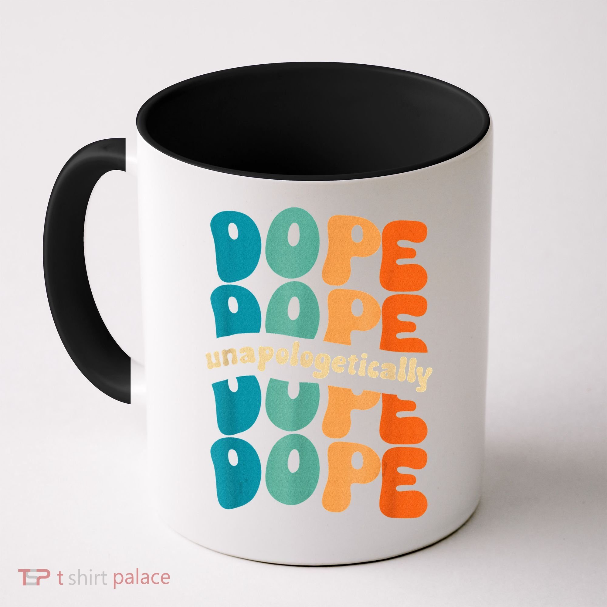 Unapologetically Dope Groovy Retro Black History Month Coffee Mug