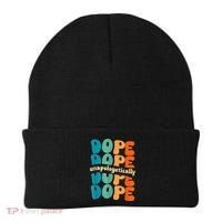 Unapologetically Dope Groovy Retro Black History Month Beanie thumb 0