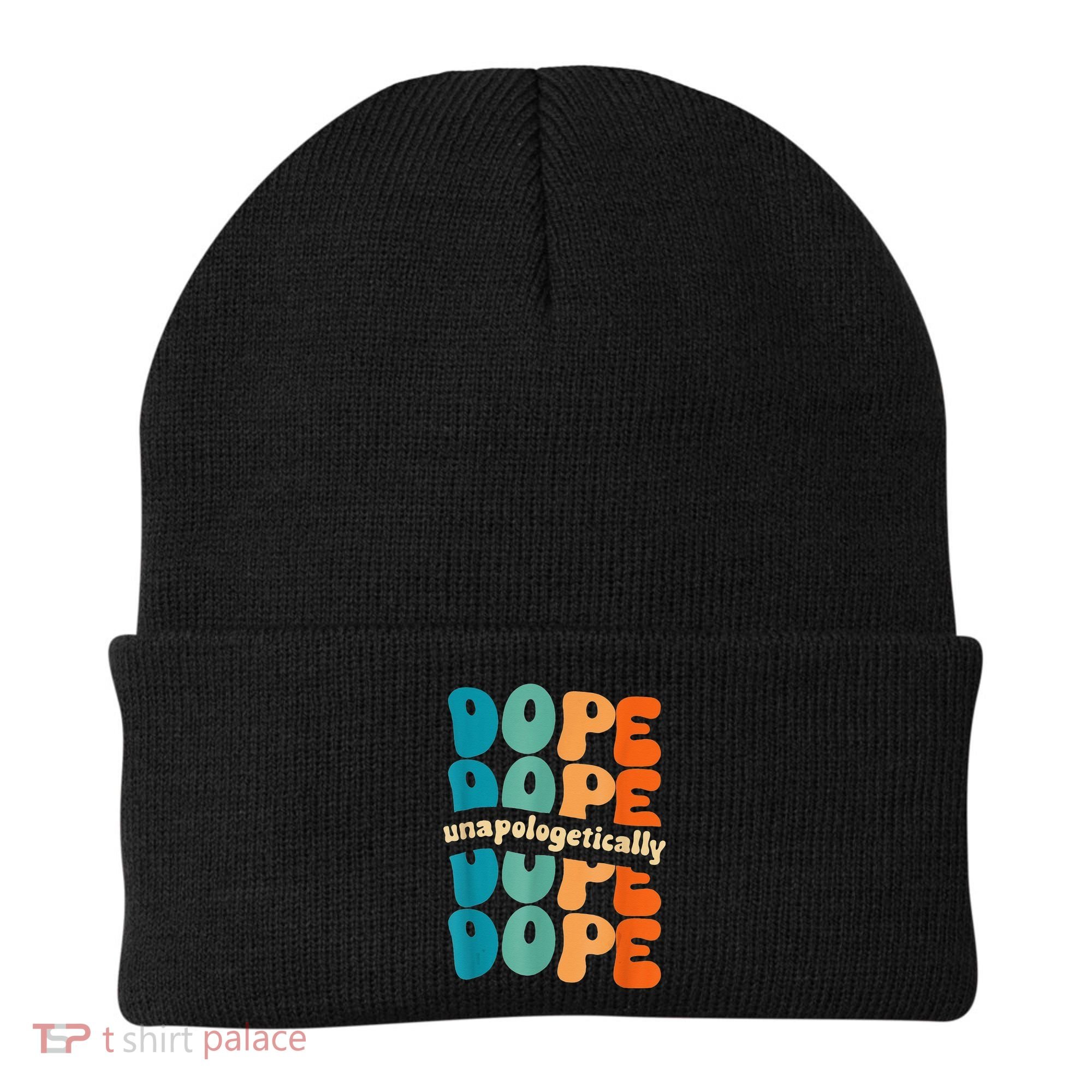 Unapologetically Dope Groovy Retro Black History Month Beanie