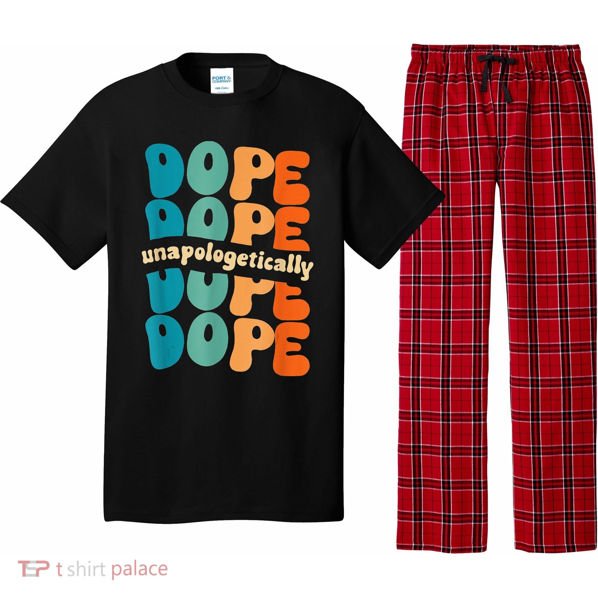 Unapologetically Dope Groovy Retro Black History Month Pajama Set