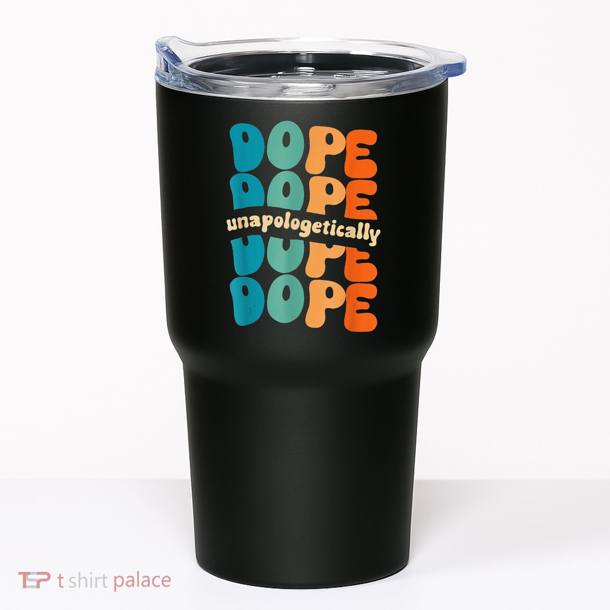Unapologetically Dope Groovy Retro Black History Month Tumbler