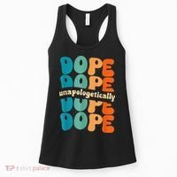Unapologetically Dope Groovy Retro Black History Month Women's Tank Top thumb 0