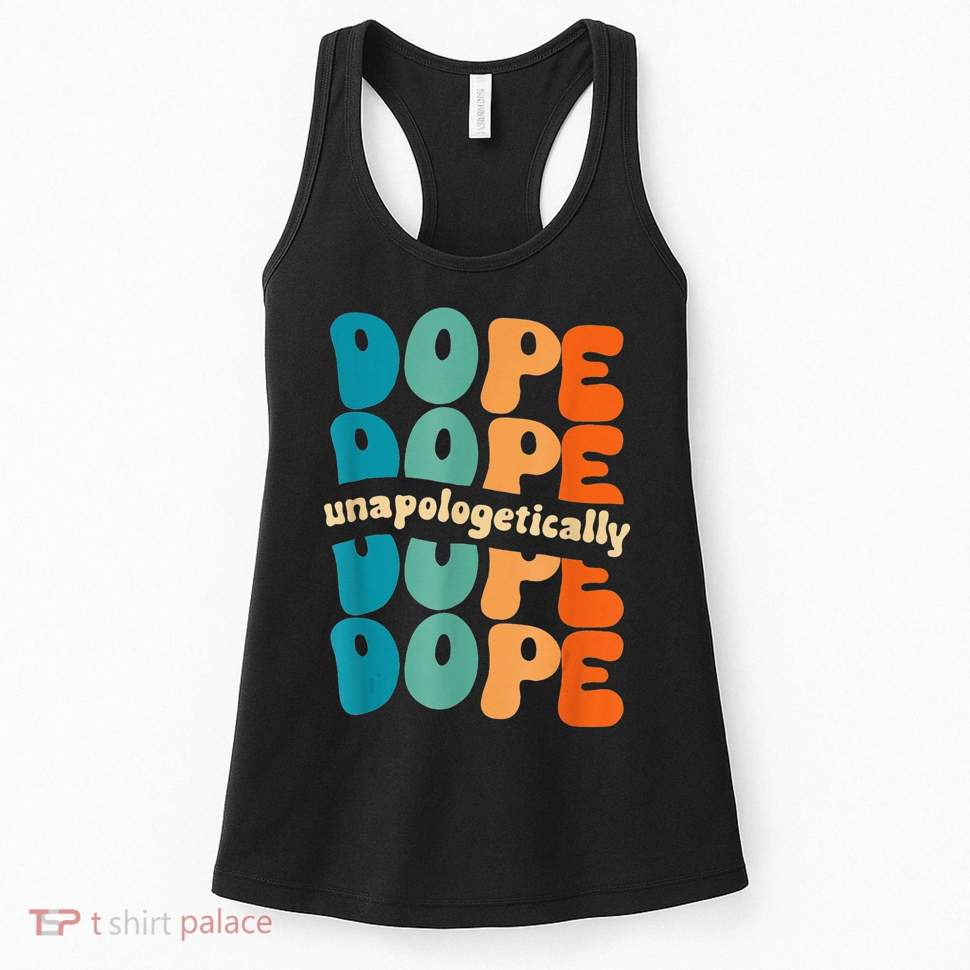 Unapologetically Dope Groovy Retro Black History Month Women's Tank Top