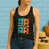 Unapologetically Dope Groovy Retro Black History Month Women's Tank Top thumb 2