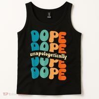 Unapologetically Dope Groovy Retro Black History Month Tank Top thumb 2