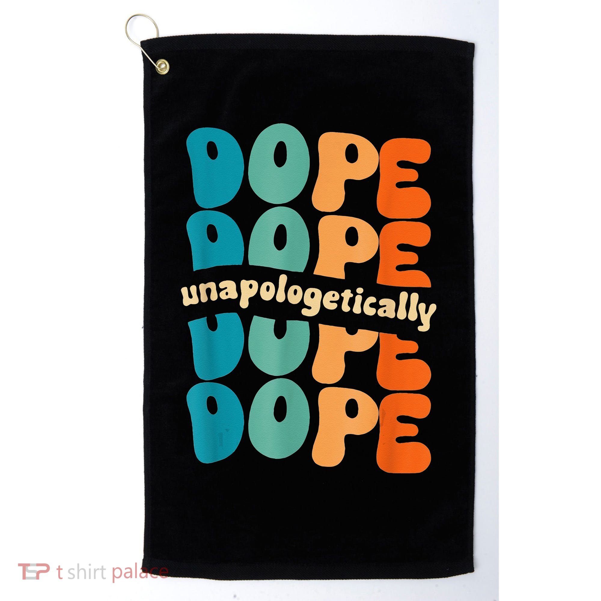 Unapologetically Dope Groovy Retro Black History Month Golf Towel