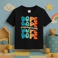 Unapologetically Dope Groovy Retro Black History Month Toddler T-Shirt thumb 3