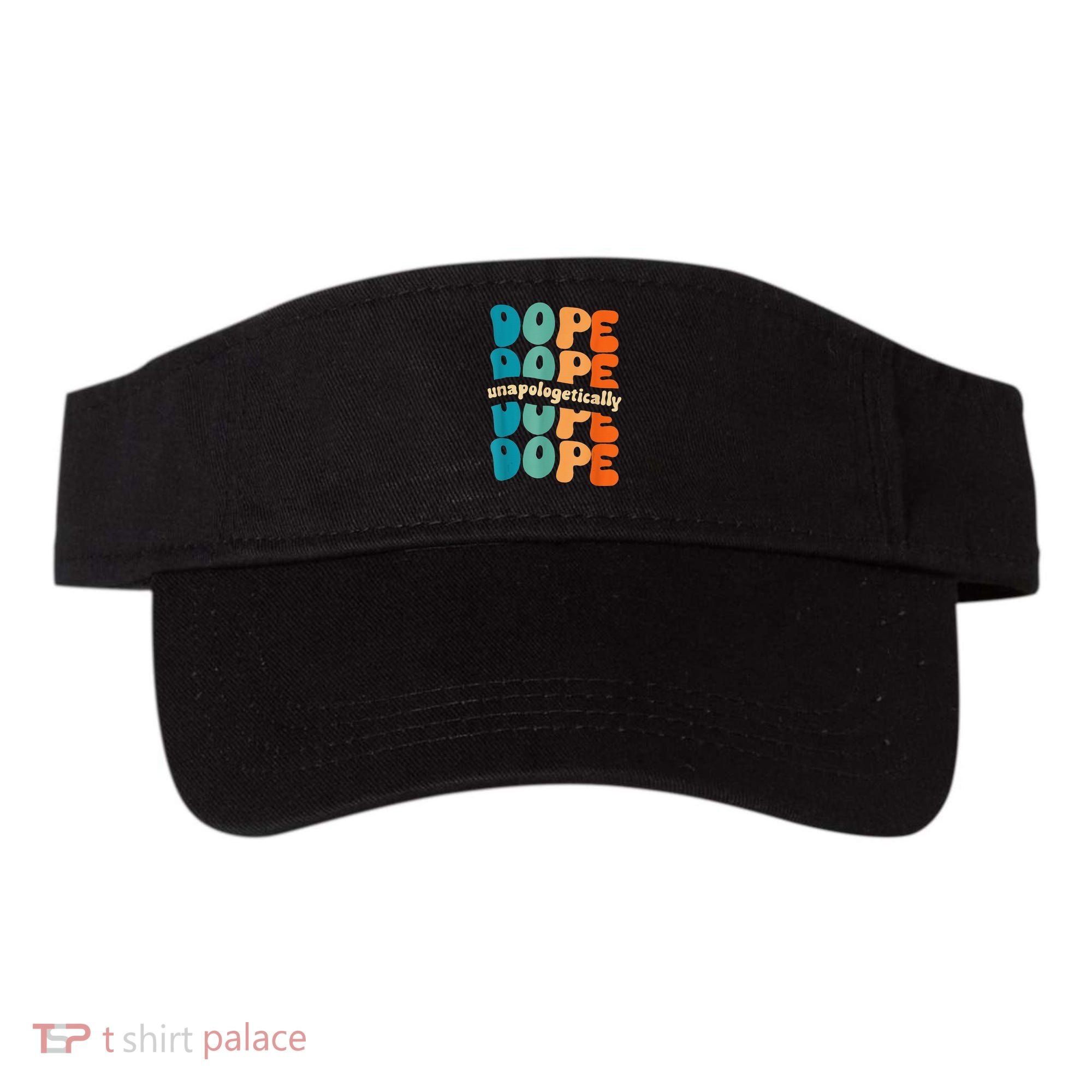 Unapologetically Dope Groovy Retro Black History Month Visor