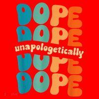 Unapologetically Dope Groovy Retro Black History Month Santa Hat thumb 1